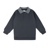 Ely's& Co Autumn Kids Collection Polo Sweatshirt - Navy