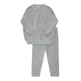 Ely's & Co Velour Embroidered Floral Collection Lounge Set - Blue