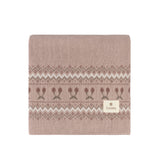 Looms Fair Isle Collection Baby Blanket - Mauve