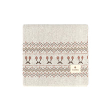 Load image into Gallery viewer, Looms Fair Isle Collection Baby Blanket - Ivory/Mauve