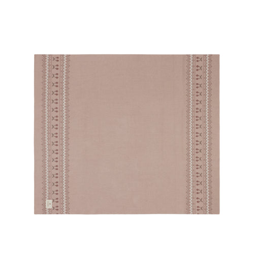 Looms Fair Isle Collection Baby Blanket - Mauve