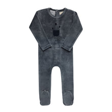 Load image into Gallery viewer, Ely's &amp; Co Stripe Collection Footie - Blue