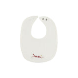 Ely's & Co Floral Star Embroidered Collar Collection Bib - Ivory/Pink