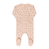 Ely's & Co Garden Floral Print Collection Footie - Pink