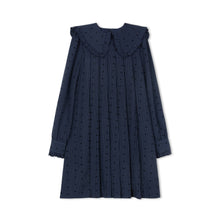Load image into Gallery viewer, Velvette Label Blue Pinstripe Bow Dress