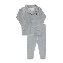 Load image into Gallery viewer, Ely's &amp; Co Velour Stripe Collection Pajama - Light Blue