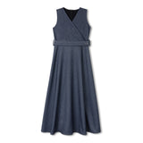 Velvette Label Blue Wrap Jumper