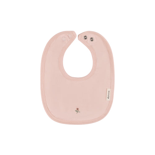 Ely's & Co Cotton - Pocket Full Of Flowers Bib - Flowers/Blush