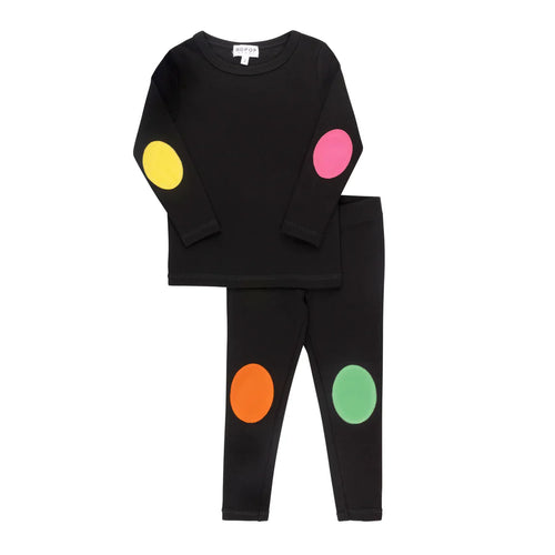 Bopop Highlighter Patch Pajamas - Girls
