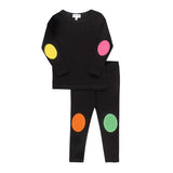 Bopop Highlighter Patch Pajamas - Girls