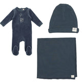 Lil Legs Velour Bunny Set Blue w/ Balloon