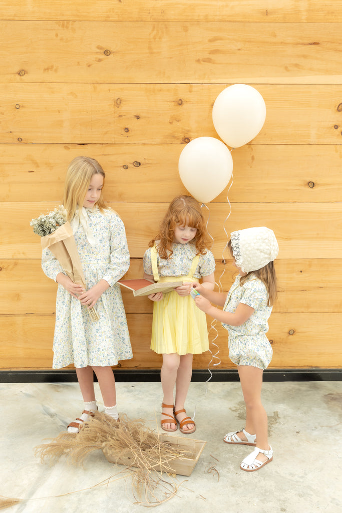 Nou Nelle Floral Yellow Blouse (Short Sleeve)