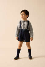 Load image into Gallery viewer, Lil Legs Plaid Edition Boys Overall Shorts - Navy