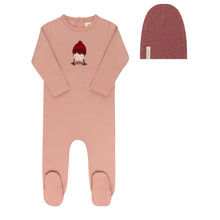 Load image into Gallery viewer, Ely's &amp; Co Autumn Kids Collection Footie And Beanie - Pink