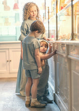 Load image into Gallery viewer, Ann Of Nan Oak Boys Cuffed Shorts - Slate