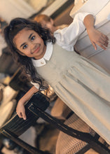 Load image into Gallery viewer, Ann Of Nan Oak Girls Maxi Cloak &amp; SHIRT SET- Slate