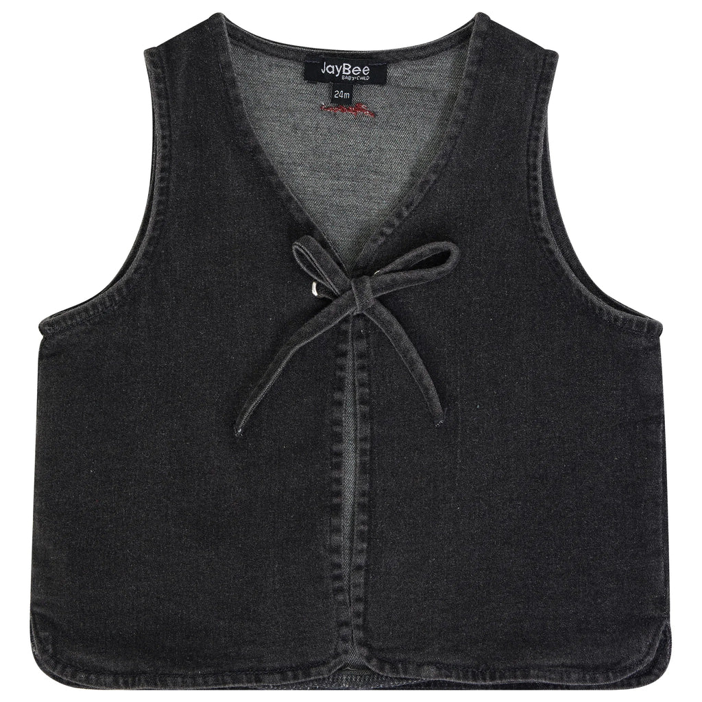 Jaybee Denim Bow Vest
