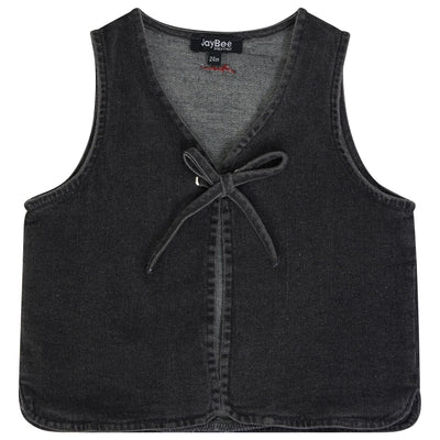 Jaybee Denim Bow Vest