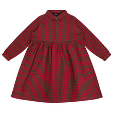 Load image into Gallery viewer, Jaybee Checkered Shirtdress - Chestnut/Berry