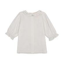 Load image into Gallery viewer, Little Tempest Scallop Hem Jumper And Embroidered Blouse Set - Mint Green/White