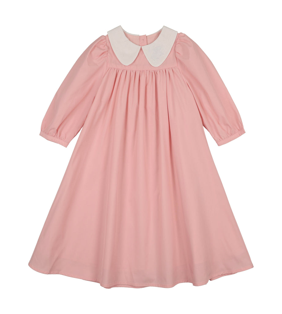 Little Tempest Icon Collar Empire Dress - Salmon