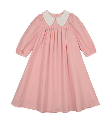 Little Tempest Icon Collar Empire Dress - Salmon