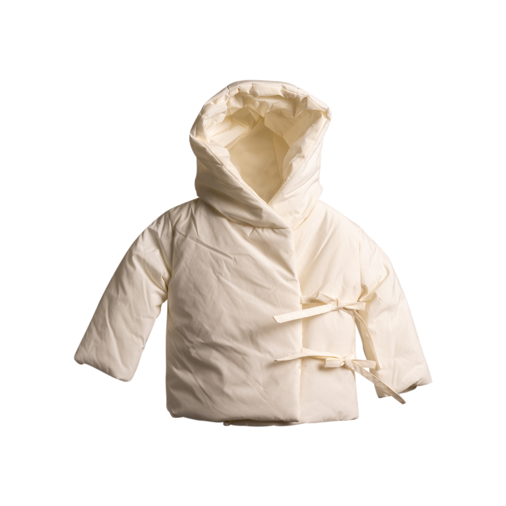 Mantel Side Tie Jacket - Off White