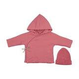 Mema Knits Quilted Jacket And Knit Beanie - Dusty Rose