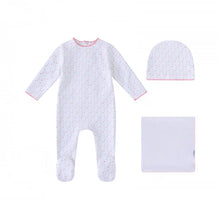 Load image into Gallery viewer, Mini Label Girls Bright Floral Print Layette Set - White