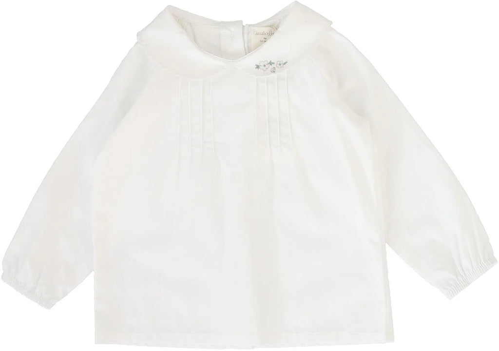 Lil Legs Toddler Girls Blouse - Winter White