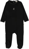 Lil Legs Emblem Footie - Black