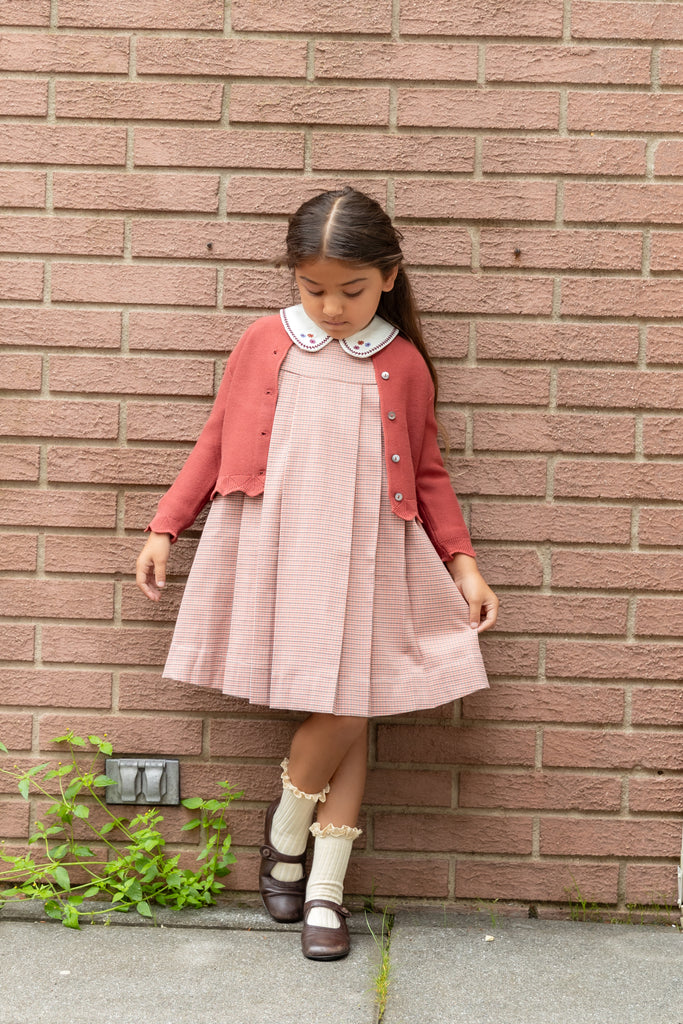 NouNelle Houndstooth Pink Dress