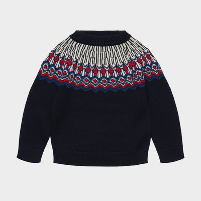 Fub Fair Isle Sweater - Dark Navy