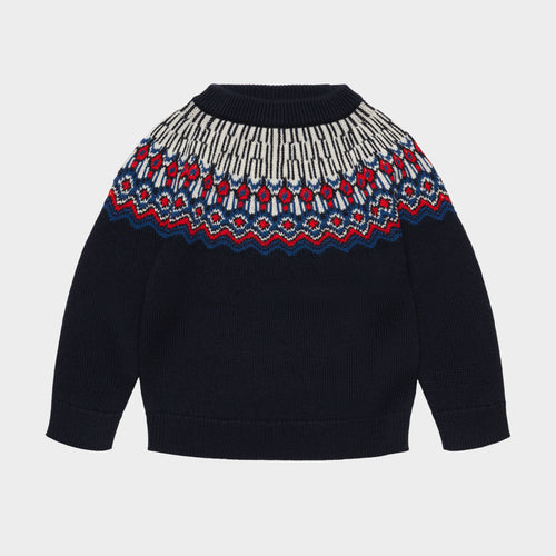 Fub Fair Isle Sweater - Dark Navy