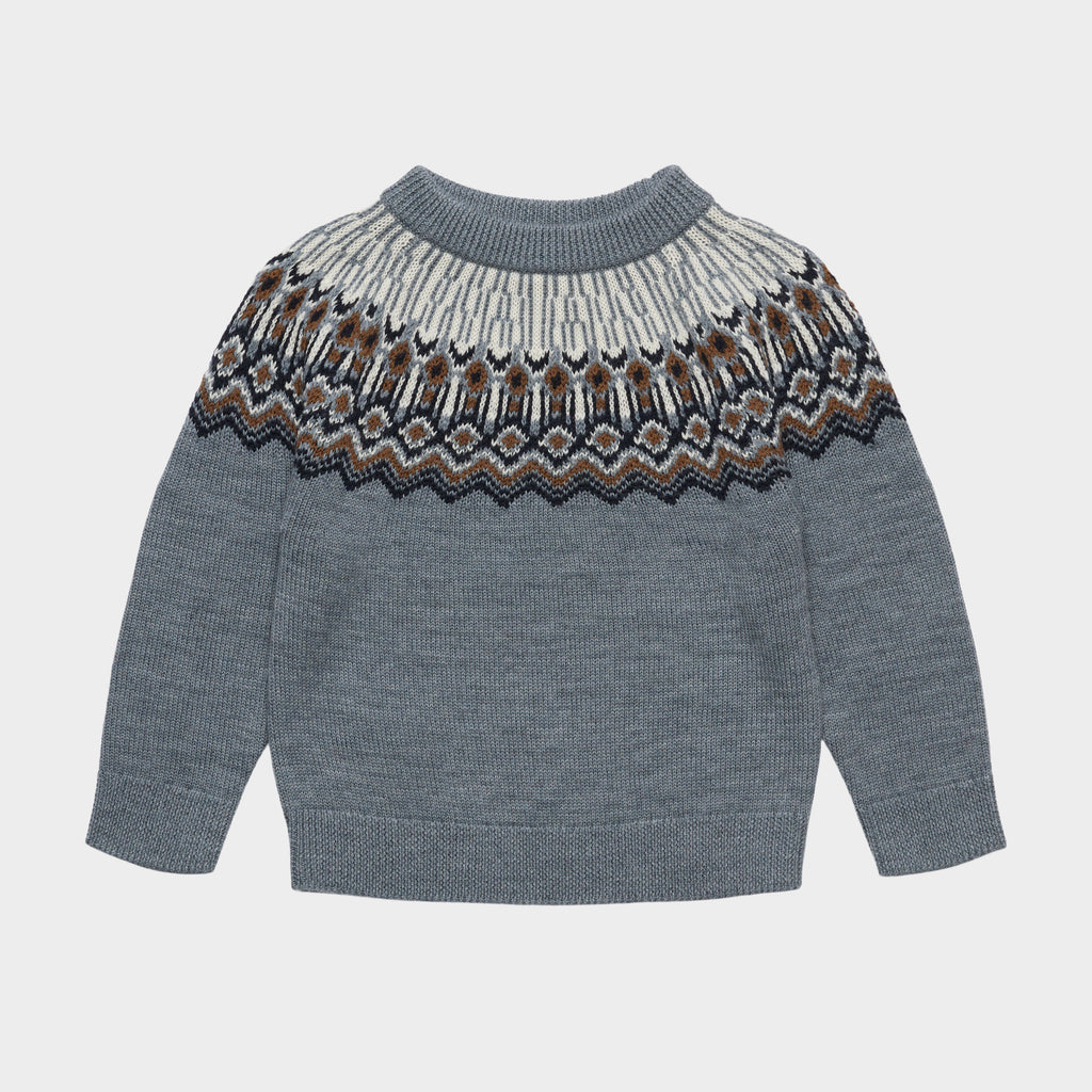 Fub Fair Isle Sweater - Steel