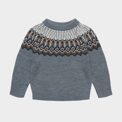 Fub Fair Isle Sweater - Steel