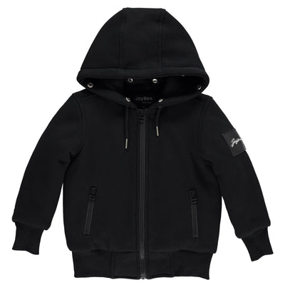Jaybee Fur Lined Hoodie - Black