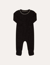 Load image into Gallery viewer, Crew Speckled Rib Romper - Black