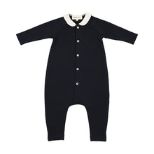 Load image into Gallery viewer, Mema Knits Baby Romper - Navy