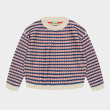 Load image into Gallery viewer, Fub Multi Sweater - Ecru/Deep Indigo/Classic