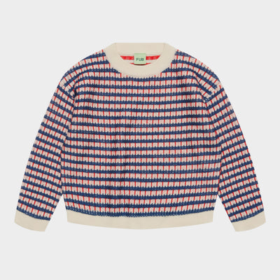 Fub Multi Sweater - Ecru/Deep Indigo/Classic