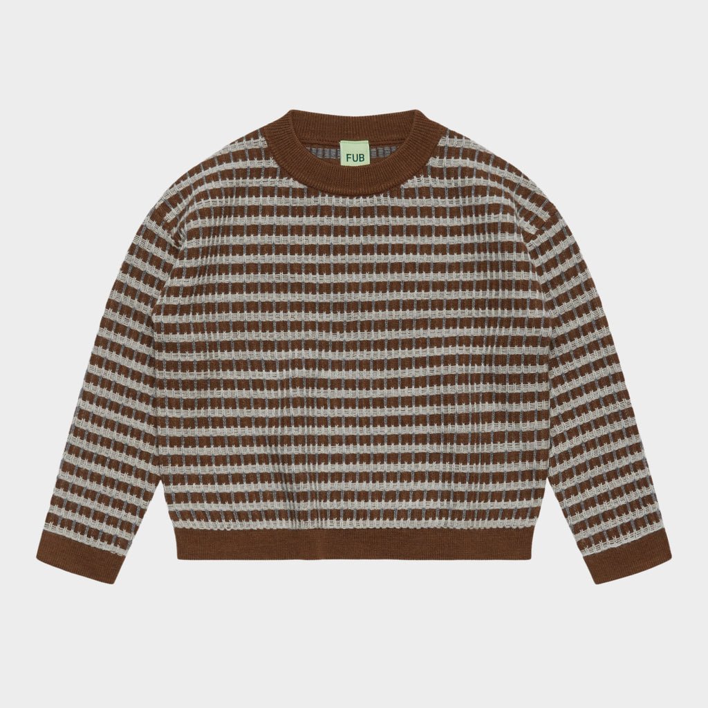 Fub Multi Sweater - Hazel Melange/Light Grey