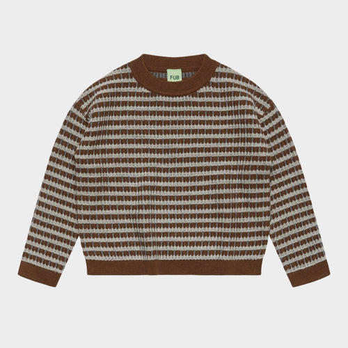 Fub Multi Sweater - Hazel Melange/Light Grey