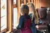 Mini Moda Penny Check Ruffle Pinafore  - Red/Navy