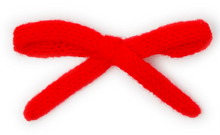 Load image into Gallery viewer, Le Enfant Knit Mini Bows Red TWO PACK