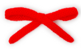 Le Enfant Knit Mini Bows Red TWO PACK