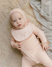 Load image into Gallery viewer, Ely's &amp; Co Embroidered Collar Collection Footie And Bonnet - Pink