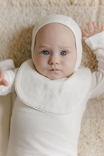 Ely's & Co Embroidered Collar Collection Take Me Home Set - Ivory Girls