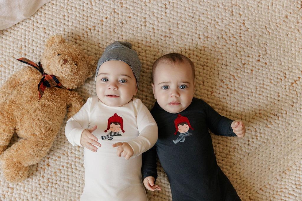 Ely's & Co Autumn Kids Collection Take Me Home Set - Ivory/Blue