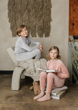 Load image into Gallery viewer, Ely&#39;s &amp; Co Velour Embroidered Floral Collection Lounge Set - Blue